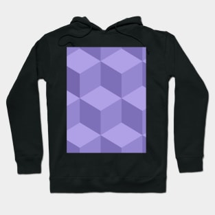 Geometric box purple Hoodie